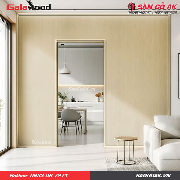 Bộ vách ngăn nhựa vàng sồi nhạt Galawood 912